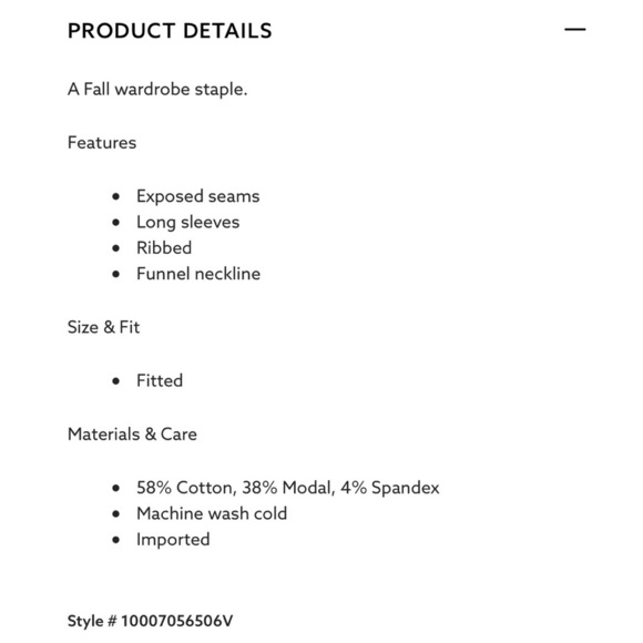 Dynamite Hara Long Sleeve Funnel Neck - Picture 5 of 7